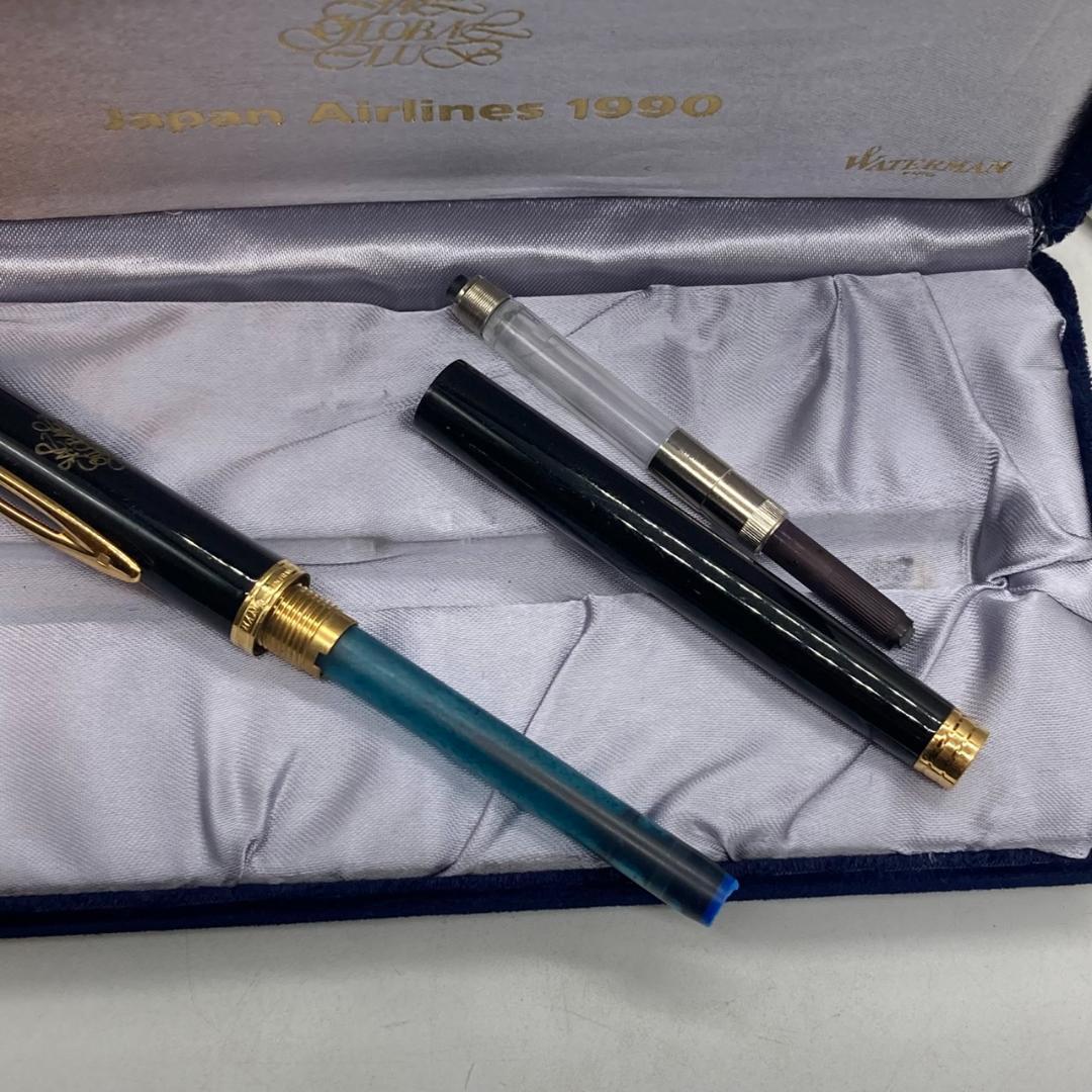 ▽WATERMAN 万年筆 JAL 1990 ペン先18K