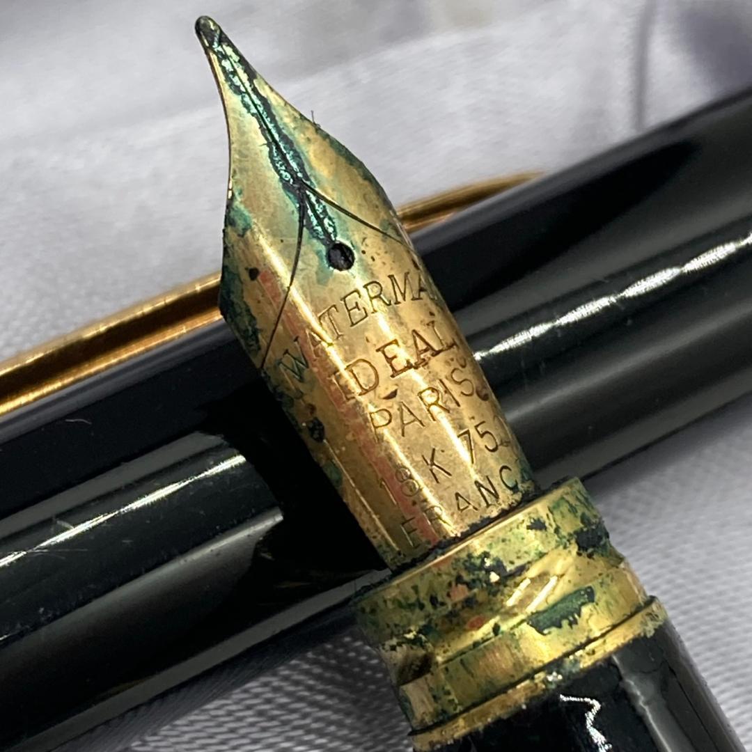 ▽WATERMAN 万年筆 JAL 1990 ペン先18K
