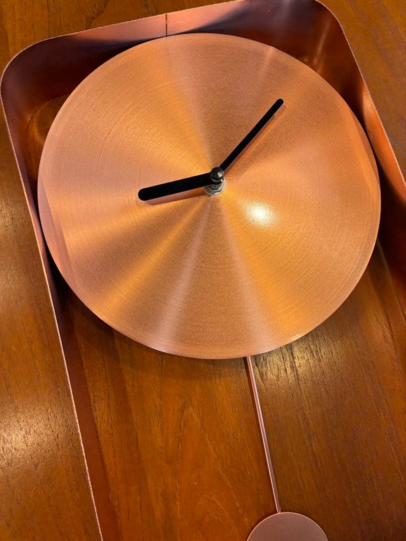 【希少⭐︎美品】ロンドン発　MADE ブランド 振り子　掛け時計 コッパー