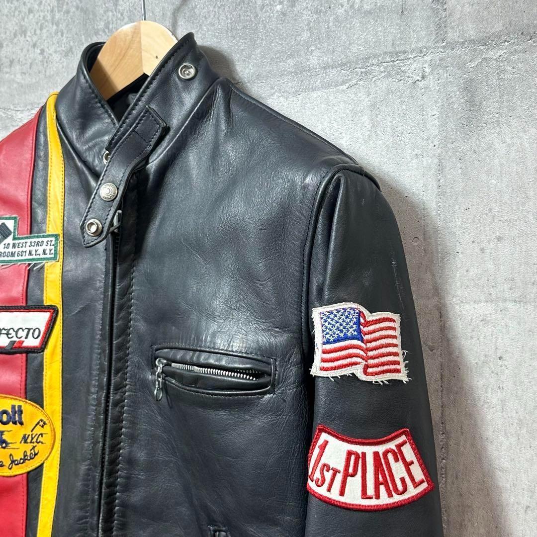 ⭐️即決価格⭐️Schott シングルライダースジャケット アメリカ製