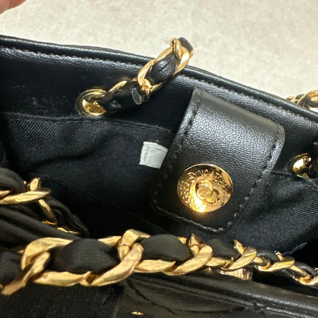 【美品】 Darich キルティング チェーン バック 黒 人気 完売