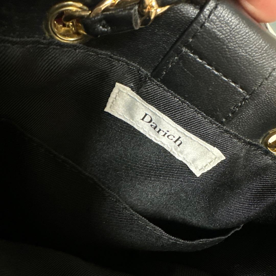 【美品】 Darich キルティング チェーン バック 黒 人気 完売