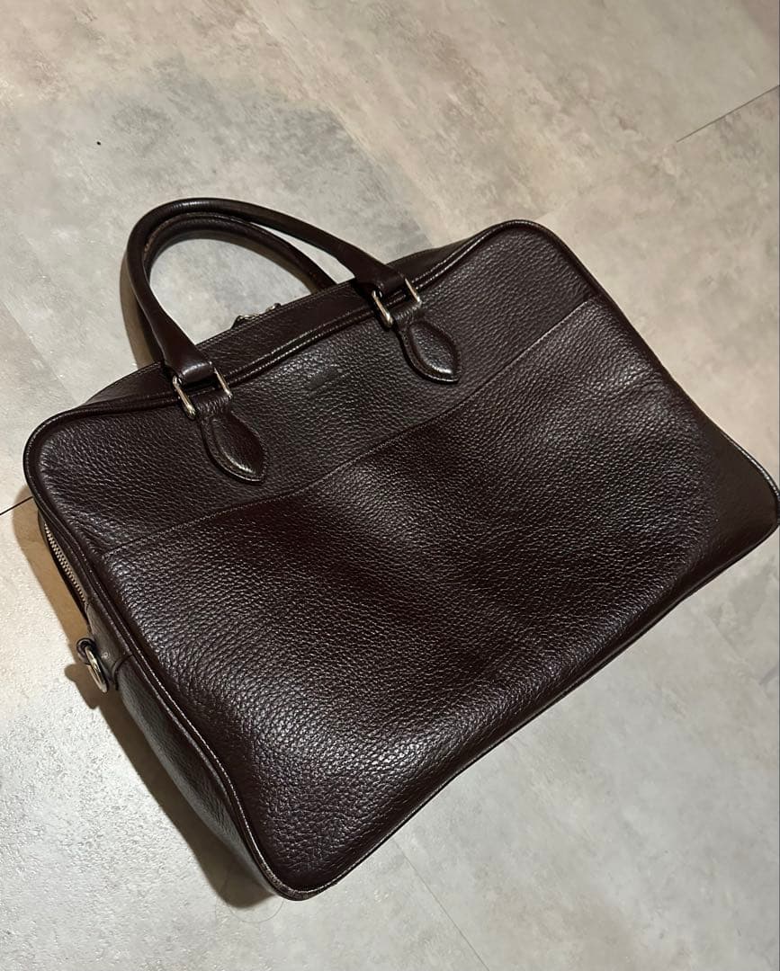 the warmthcrafts-manufacture シボ革ブリーフケース