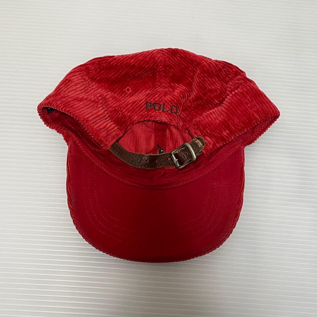 90s Polo by Ralph Laurenコーデュロイ キャップ 赤