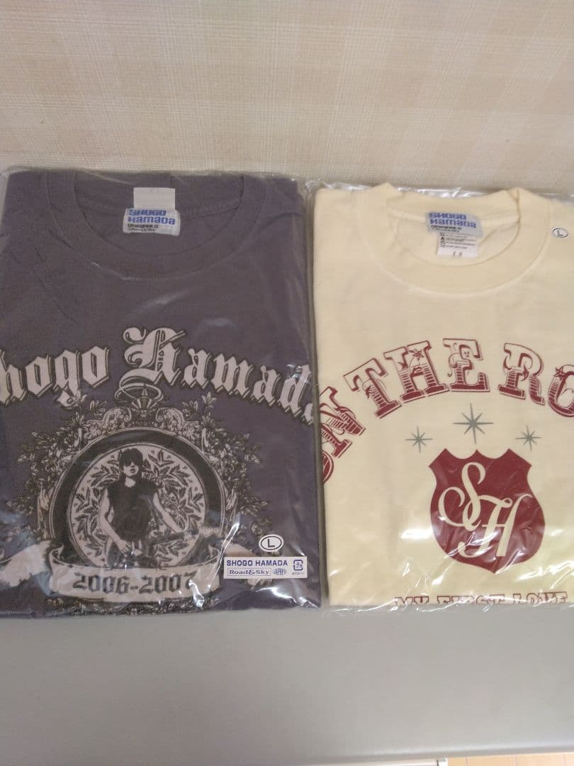 浜田省吾　LサイズTシャツ2点セット新品未開封品ON THE ROAD2006 浜田省吾 LサイズTシャツ2点セット新品未開封品ON THE ROAD2006