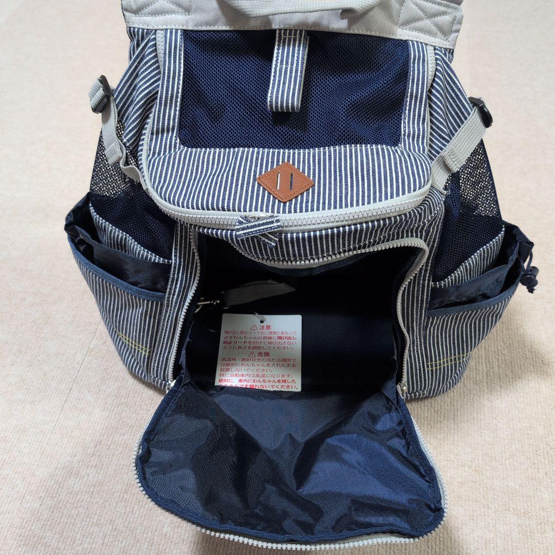 MEeinc ペットキャリーリュック LサイズブラックOKAGO L 帆布と本革 犬