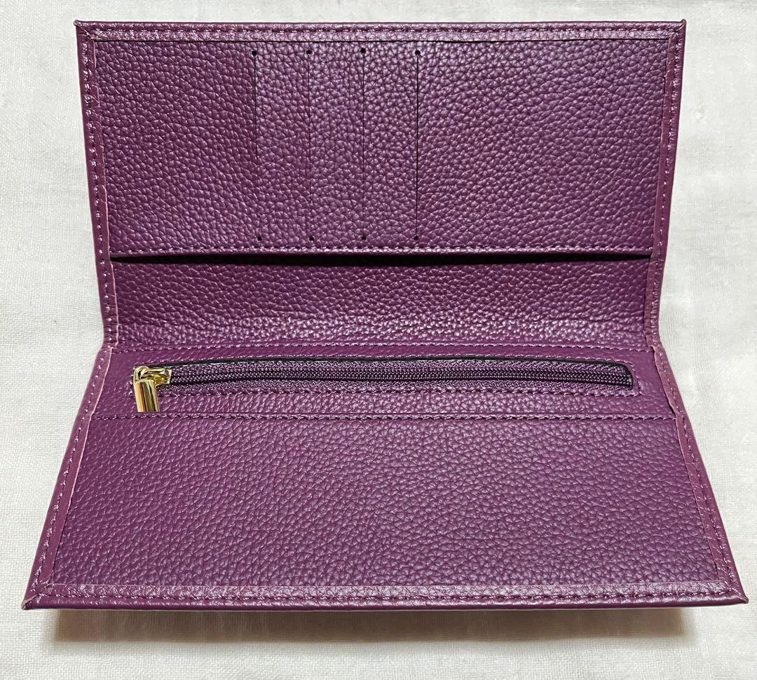 皇居 御所 長財布 紫 小豆色 パープル - メルカリ