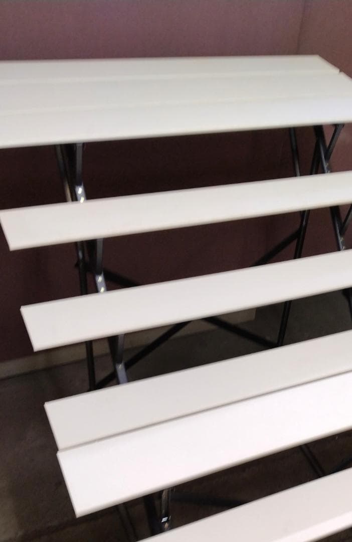 B18 雛人形用７段飾り ひな段 スチール台35号☆中古品 高さ約112cm