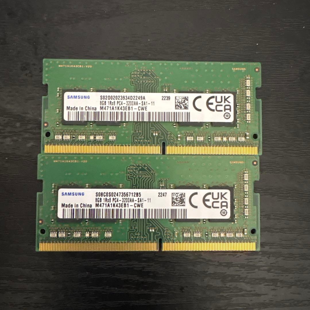 Samsung DDR4メモリー 8GB×2枚セット PC4-2400T a*1様 Samsung 8GB