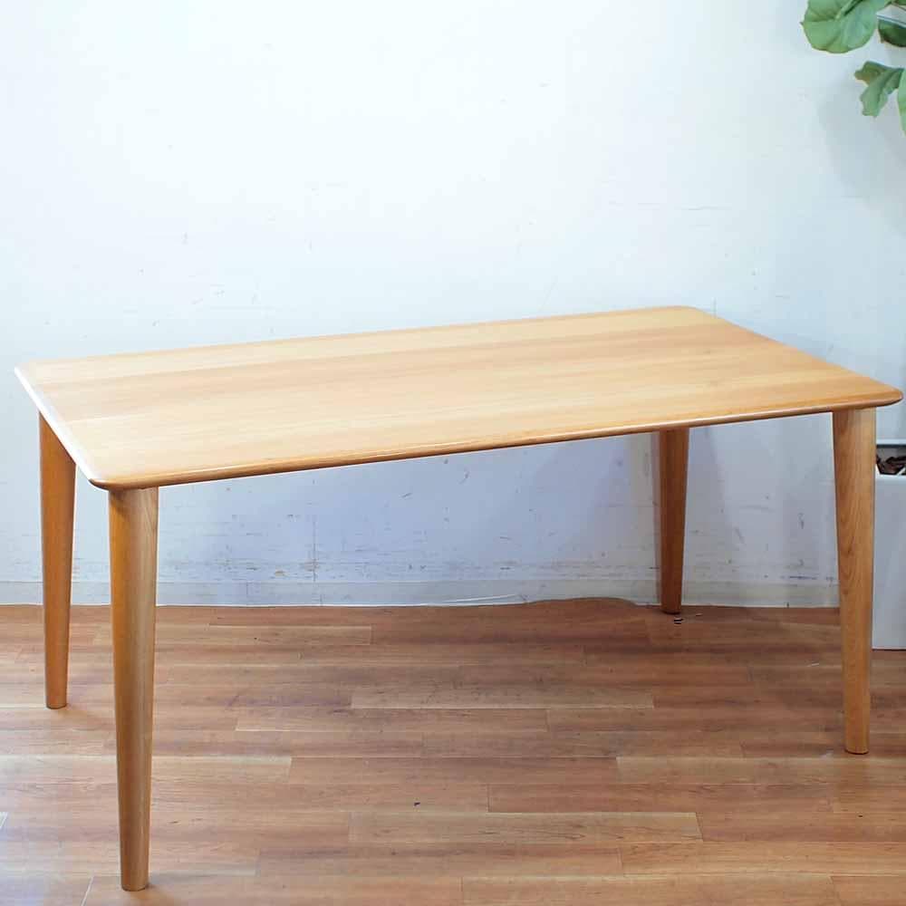 美品 IDC大塚家具 FILL/フィル ダイニングテーブル オーク 150cm