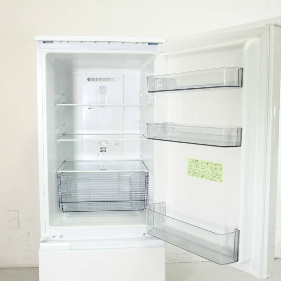 2021年 シャープ 179L 2ドア 冷蔵庫 SJ-D18H-W ホワイト