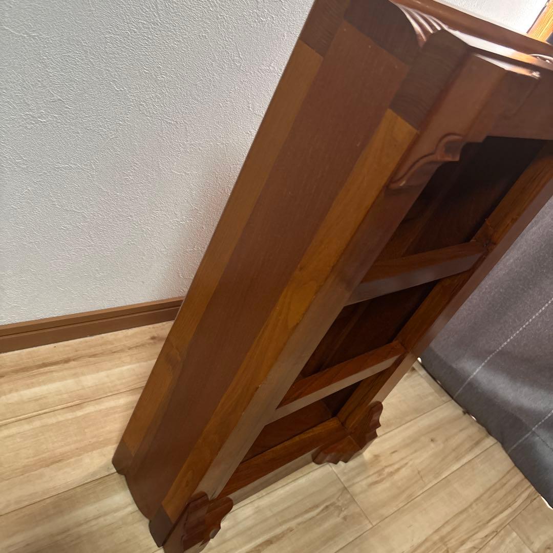 最 安値 価格ホビー・楽器・アート - 木製 花台 彫刻 龍 重厚 美品 最安値