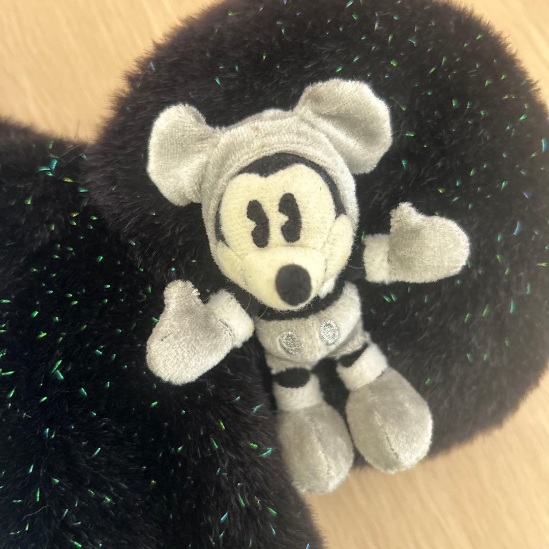 ディズニー ファンキャップ ミッキー ミニー ラメ 黒 ドッド ビジュ