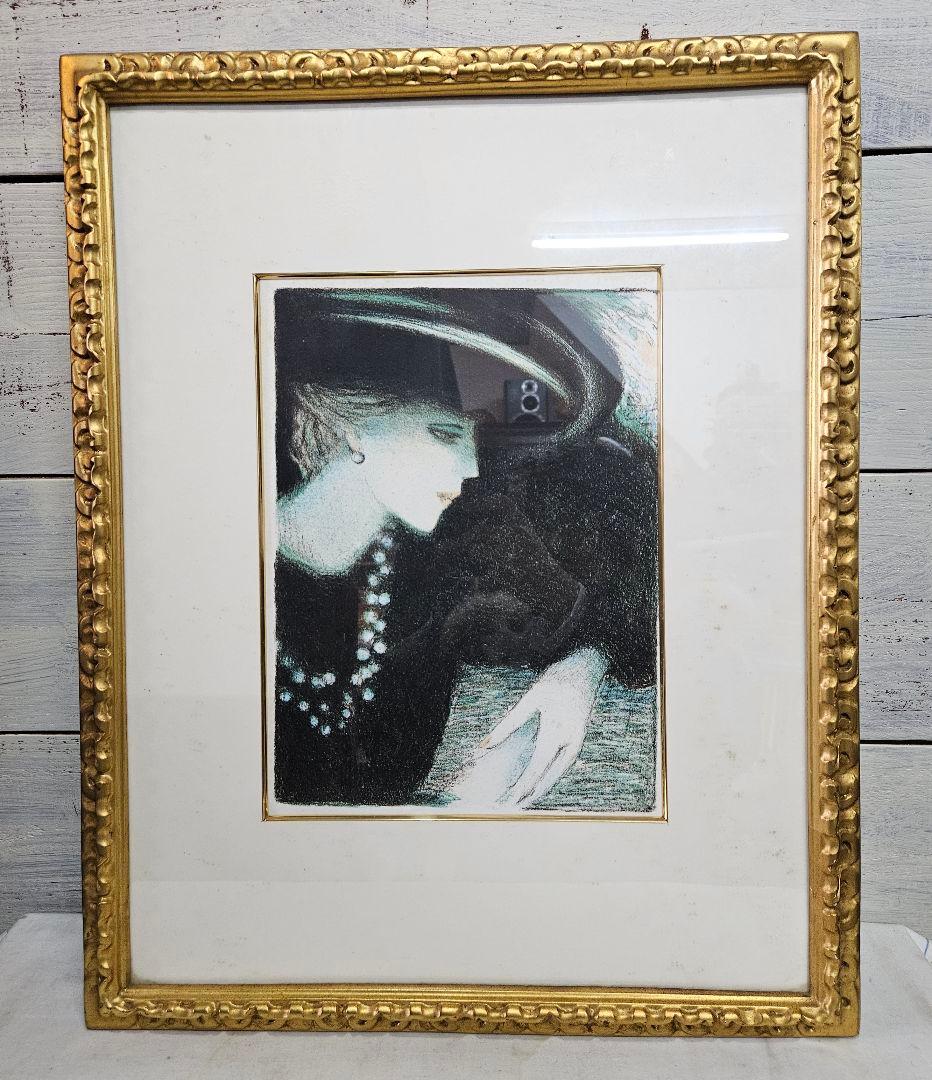 ジャン・ピエール・カシニョール 作 「バルバラ」 リトグラフ 額装