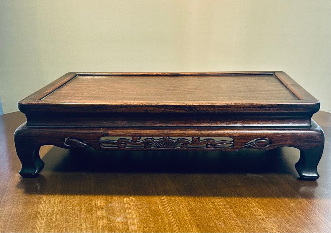 中国アンティーク 紫檀 一枚板 花台