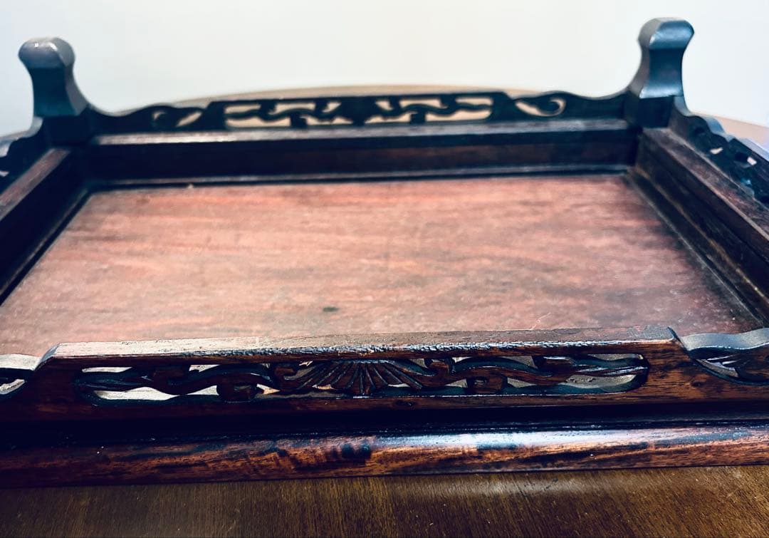 中国アンティーク 紫檀 一枚板 花台