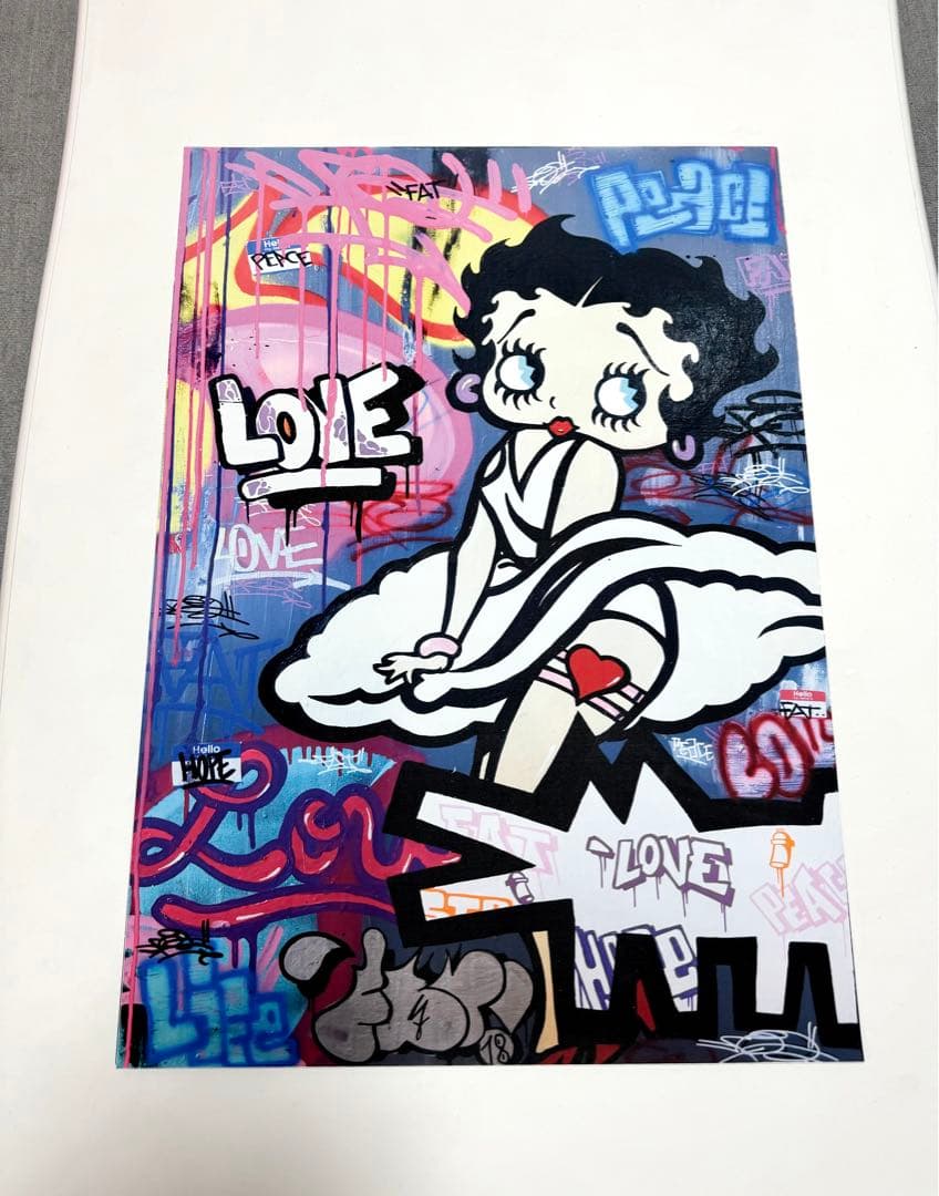 No.166フレーム付きキャンバスアート　ブランドアートポスター　ベティー　絵画