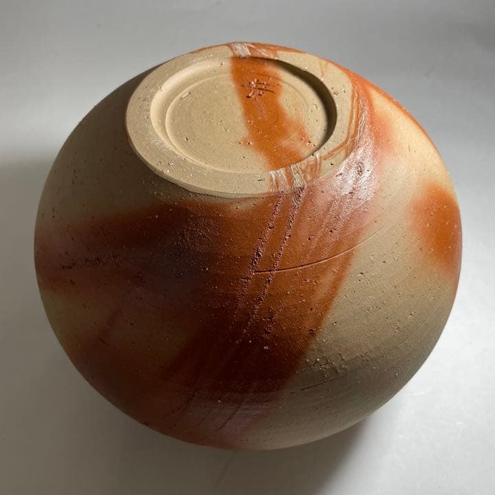 ◇備前 緋襷壺 『松井興之』作 岡山県重要無形文化財保持