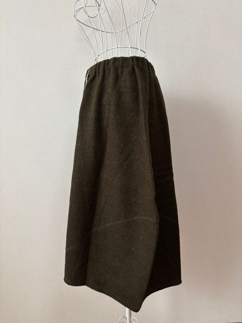 ババグーリ Babaghuri スカート コクーンシルエット ウール
