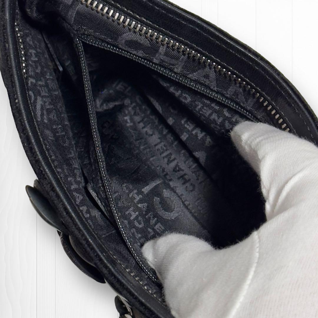 専用【高級ベロア生地】シャネル ハンドバッグ カメリアNo.5チェーンポシェット