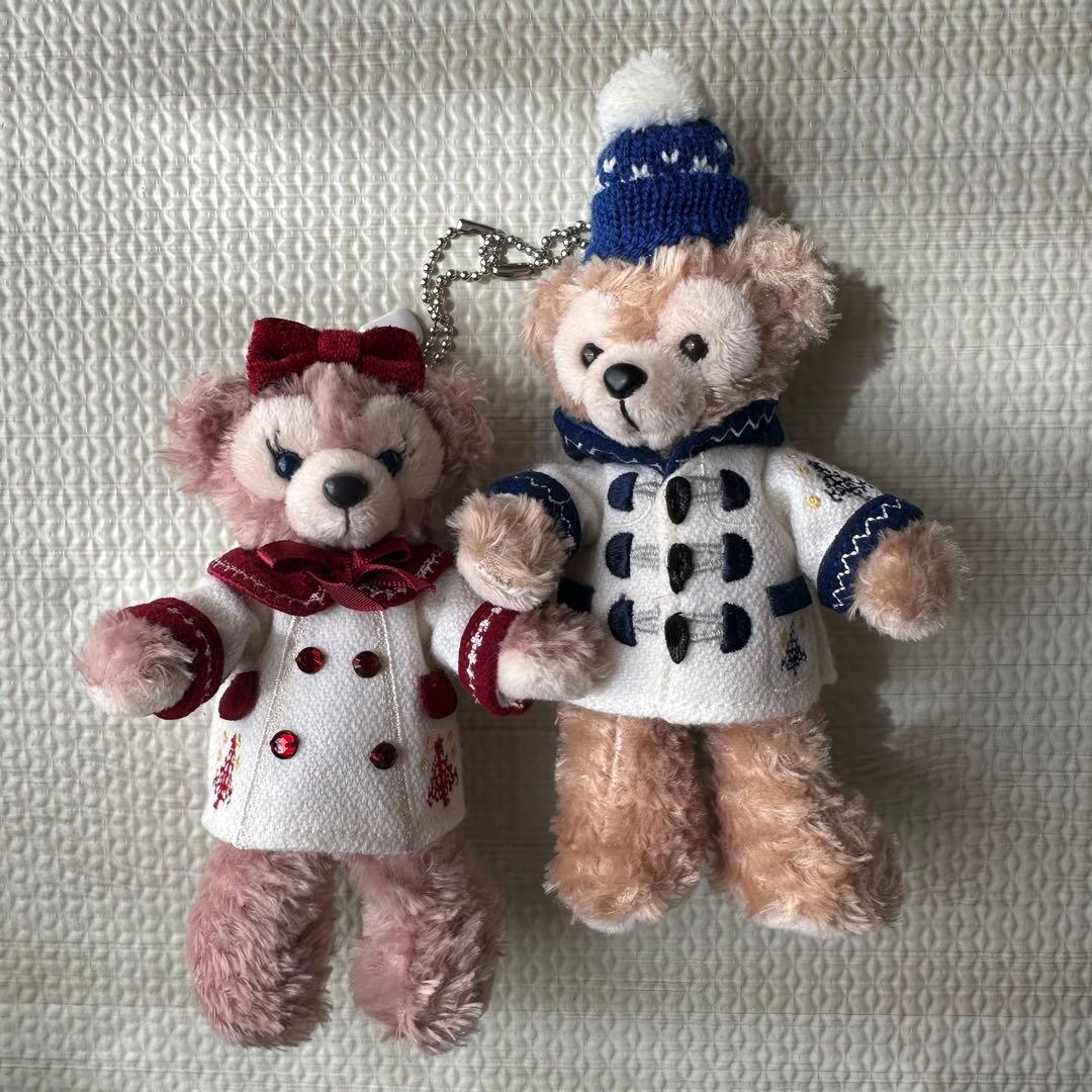 ダッフィーシェリーメイぬいぐるみバッジ ダッフィーシェリーメイ