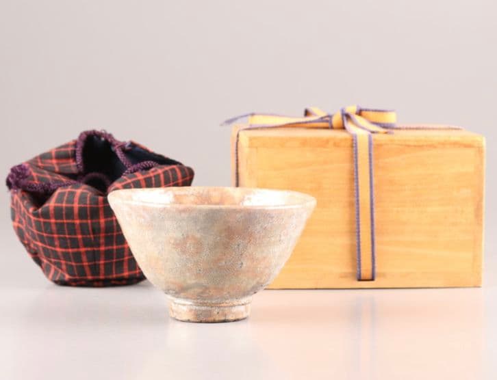 大井戸茶碗 有楽 】古美術 朝鮮古陶磁器 李朝 青井戸 茶碗 時代物 喜