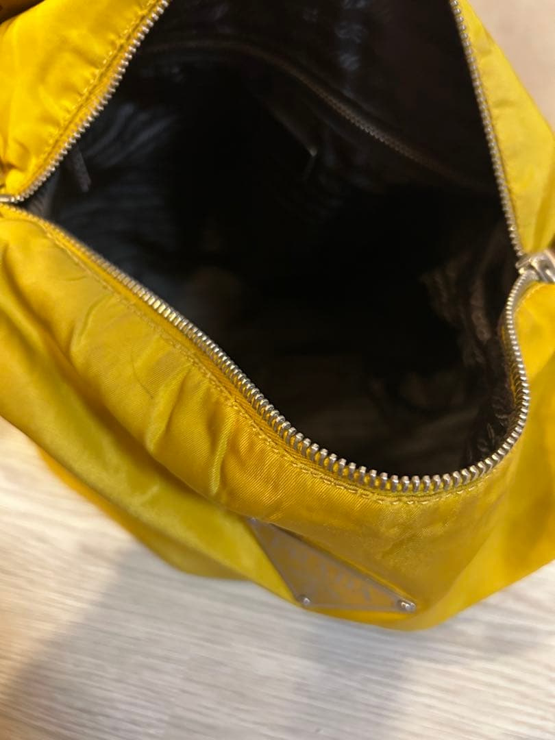 PRADA◆ナイロン サフィアーノ ◆ワン ショルダー バック◆イエロー/403