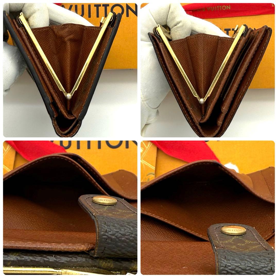 美品✨ルイヴィトン モノグラム ヴィエノワ がま口財布 コンパクト財布