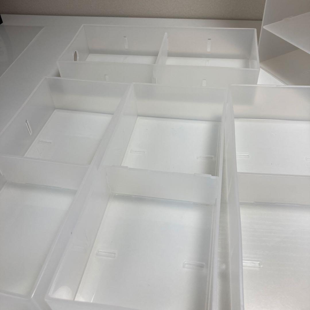 無印 半透明ポリプロピレン6段小物収納ボックス 引き出し - メルカリ