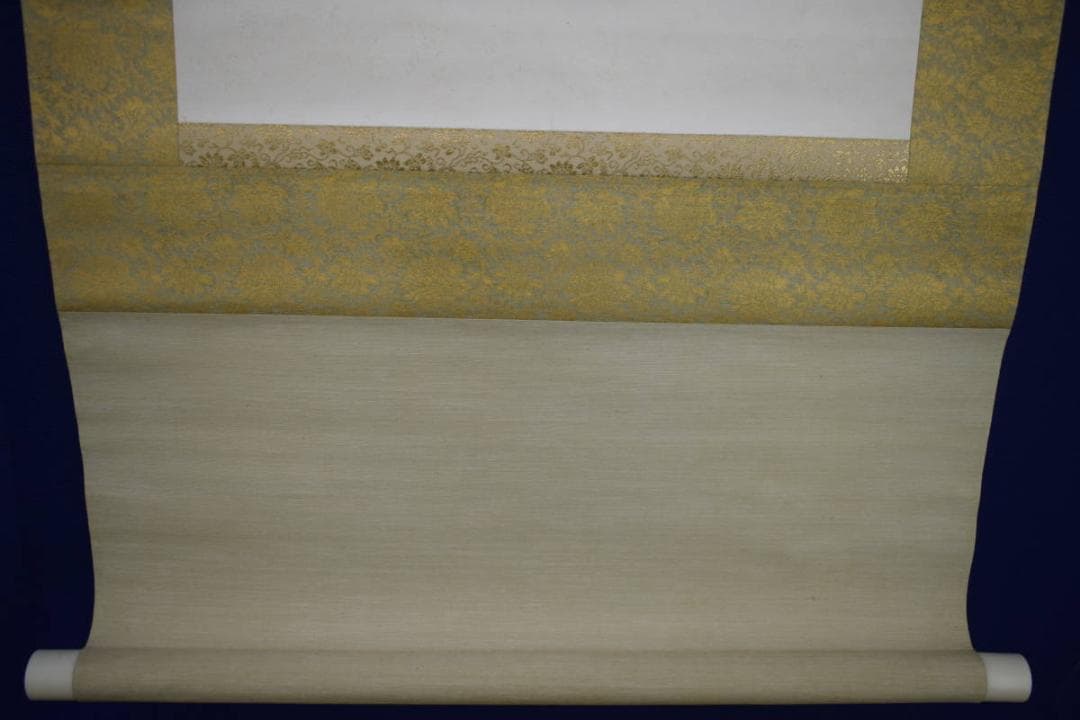 不詳/作者不詳/山水小禽図/布袋屋掛軸HJ-662