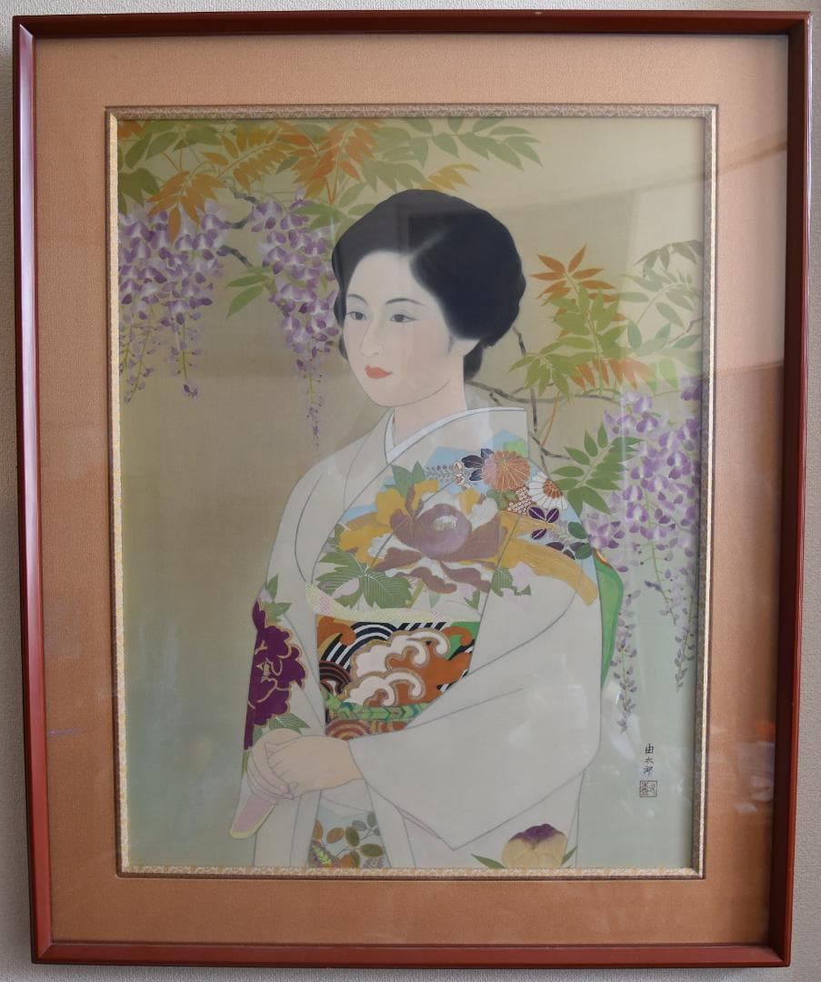 大正ロマン美人画・鈴木由太郎・白寿賞出展作原画 大作