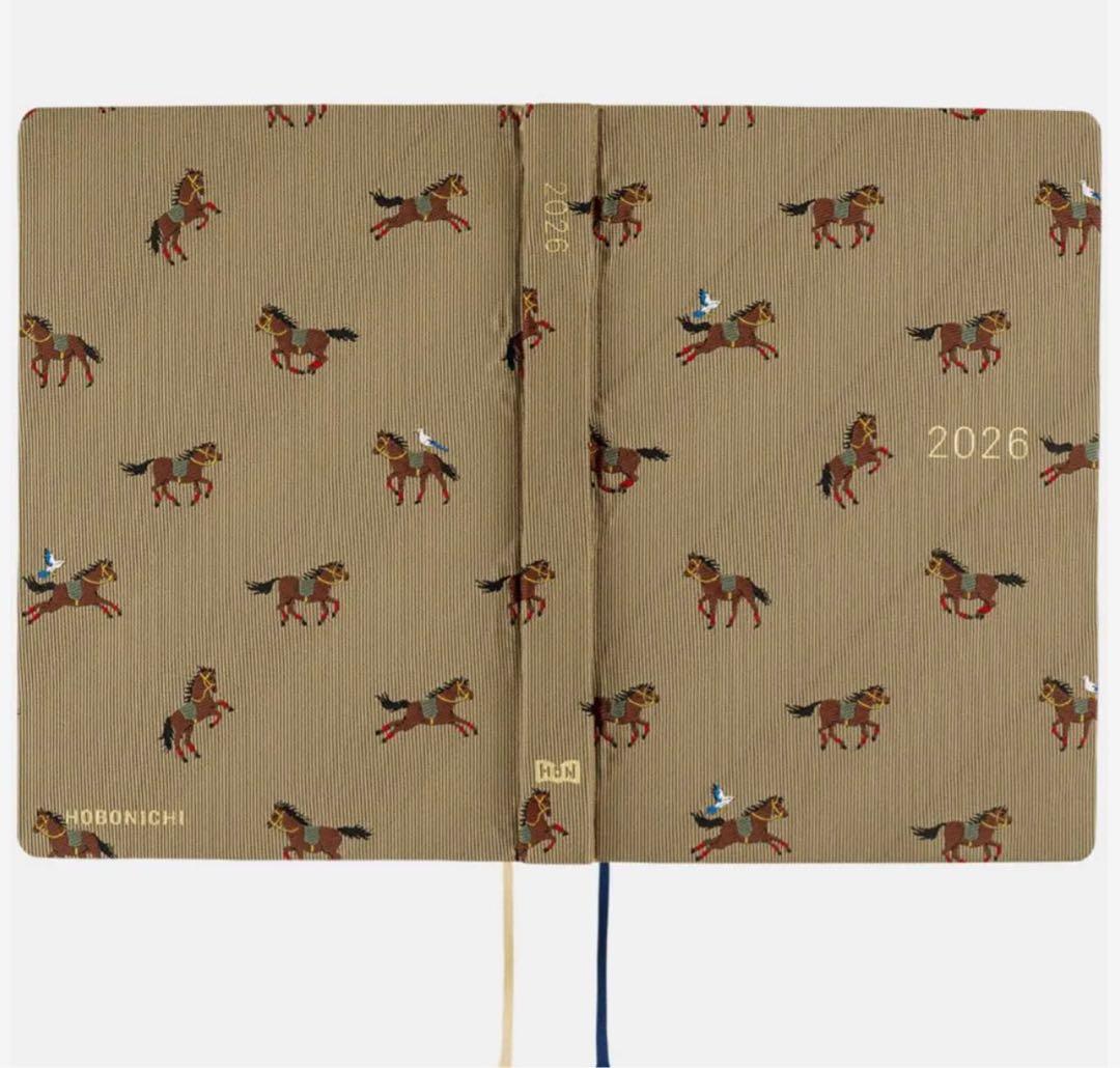 2026年版 ほぼ日 手帳 Hon カズン サイズサイズ 駆ける馬♡