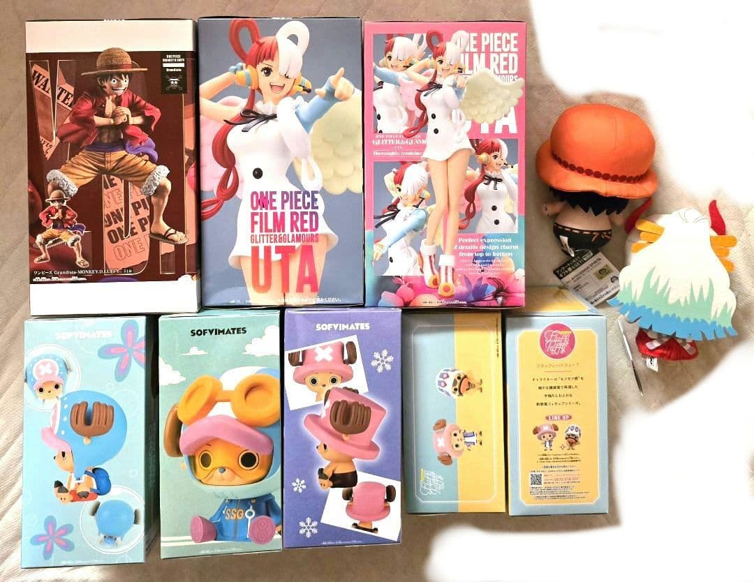 ワンピース　チョッパー　カルー　ルフィ　ウタ　フィギュア　ヤマト&エース 10点