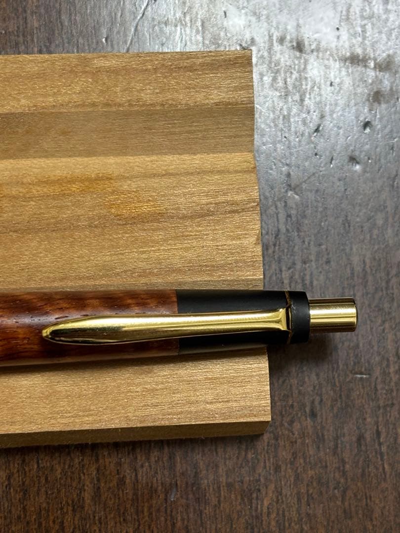 野原工芸 新型 本花梨虎杢 シャープペンシル 旧クリップ