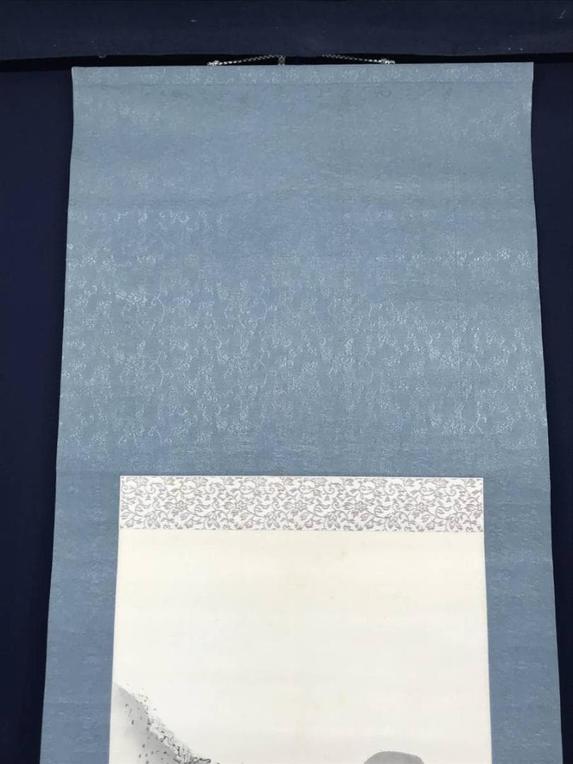 【真作】呉山/鯉のぼり図/山水図/掛軸/名家伝来/AC-467