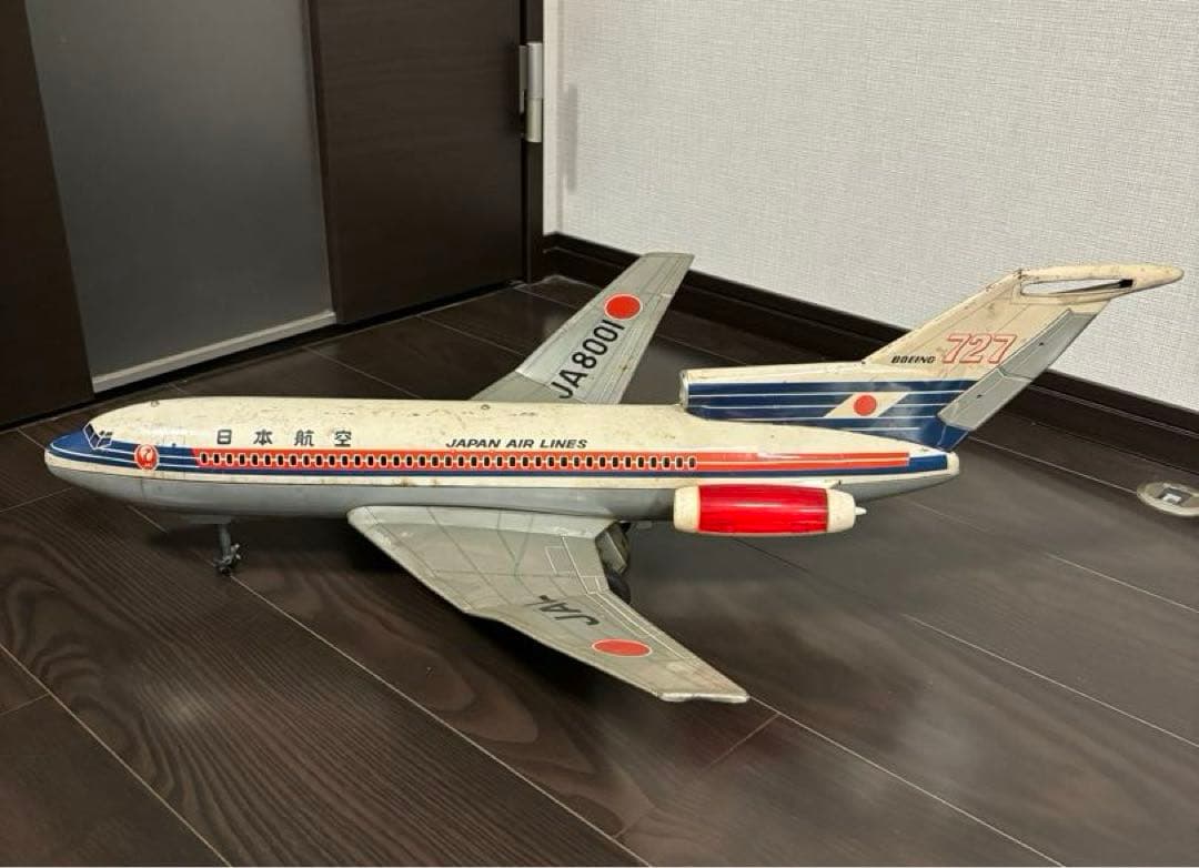 【日本航空 ジャンボジェット機 JAL】《JA8001 》 ＊当時物 ブリキ