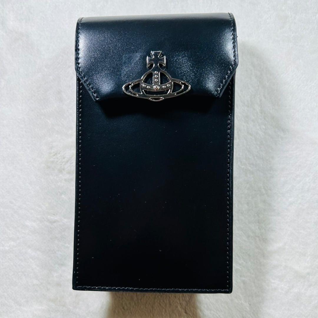 未使用 ヴィヴィアンウエストウッド フォンケース ショルダーバッグ ブラック