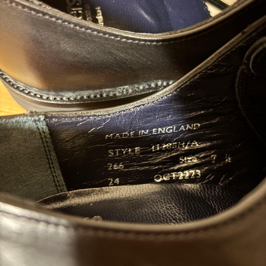 【新品未使用】SANDERS 1128 ブラック 別注ホースハイド 26.5㎝