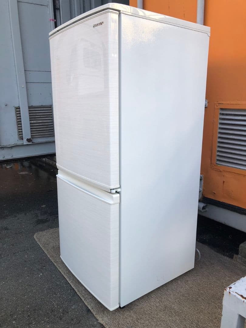 SHARP 2ドア冷蔵庫 SJ-D14E-W 2019年式 F12