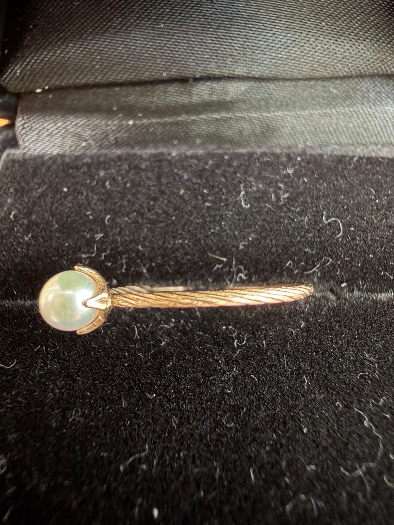 【訳あり】K18PGアコヤパールリングとK10YG月モチーフリングのセット