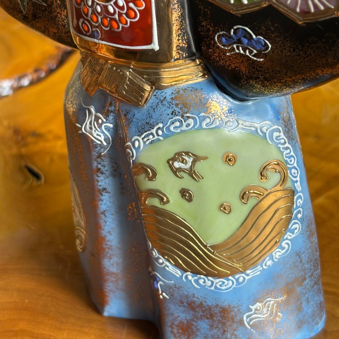 九谷焼 立雛 屏風付き 雛人形 お雛様