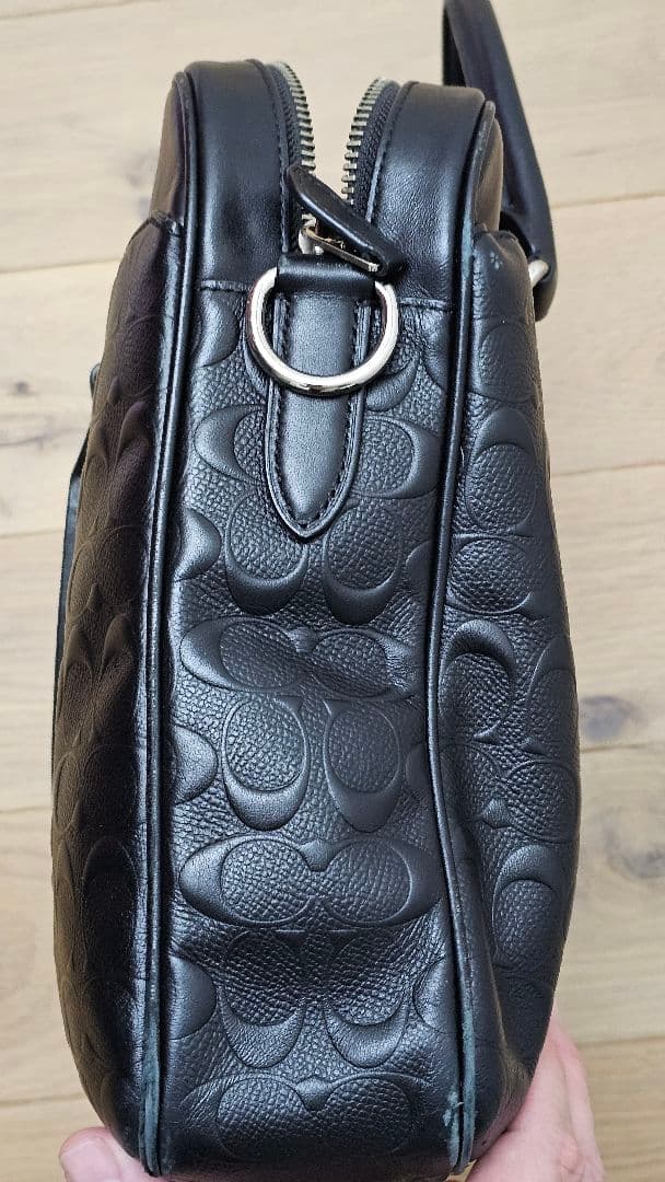 黒 レザー ビジネスバッグ