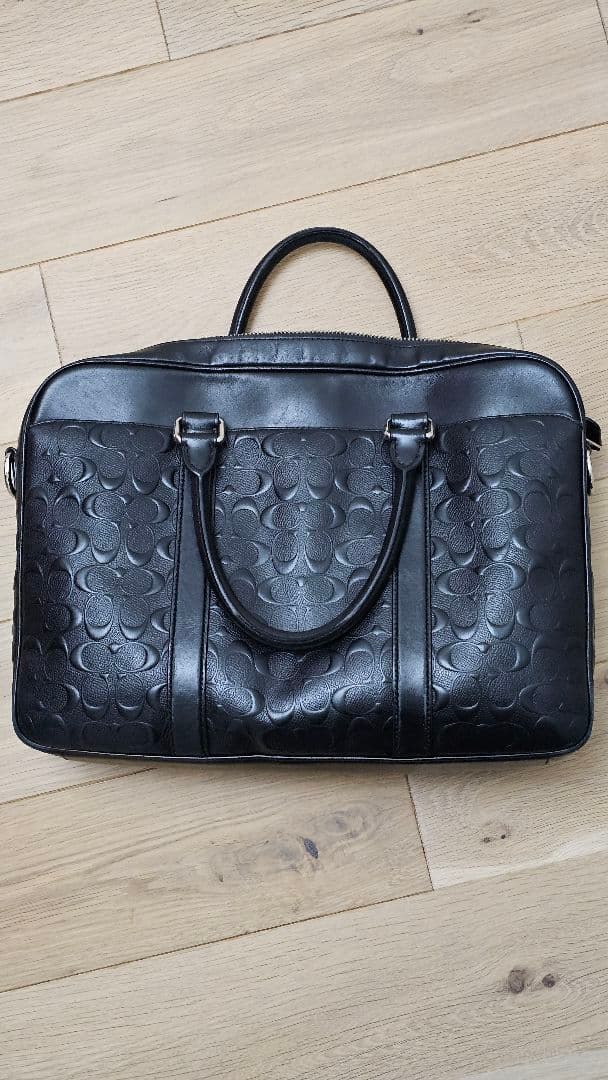 黒 レザー ビジネスバッグ