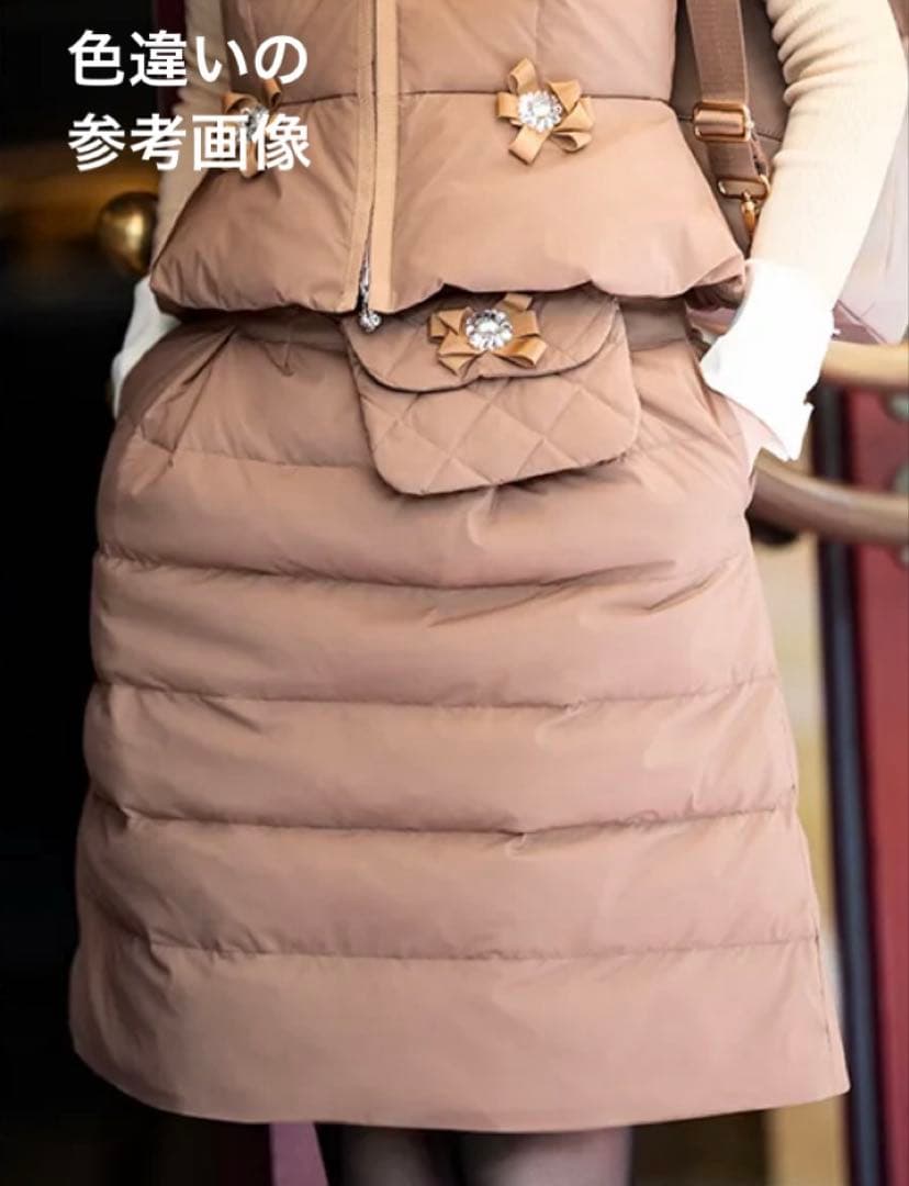 2.8万♡超美品♡ エムズグレイシー カタログ掲載 ダウンスカート 40 黒