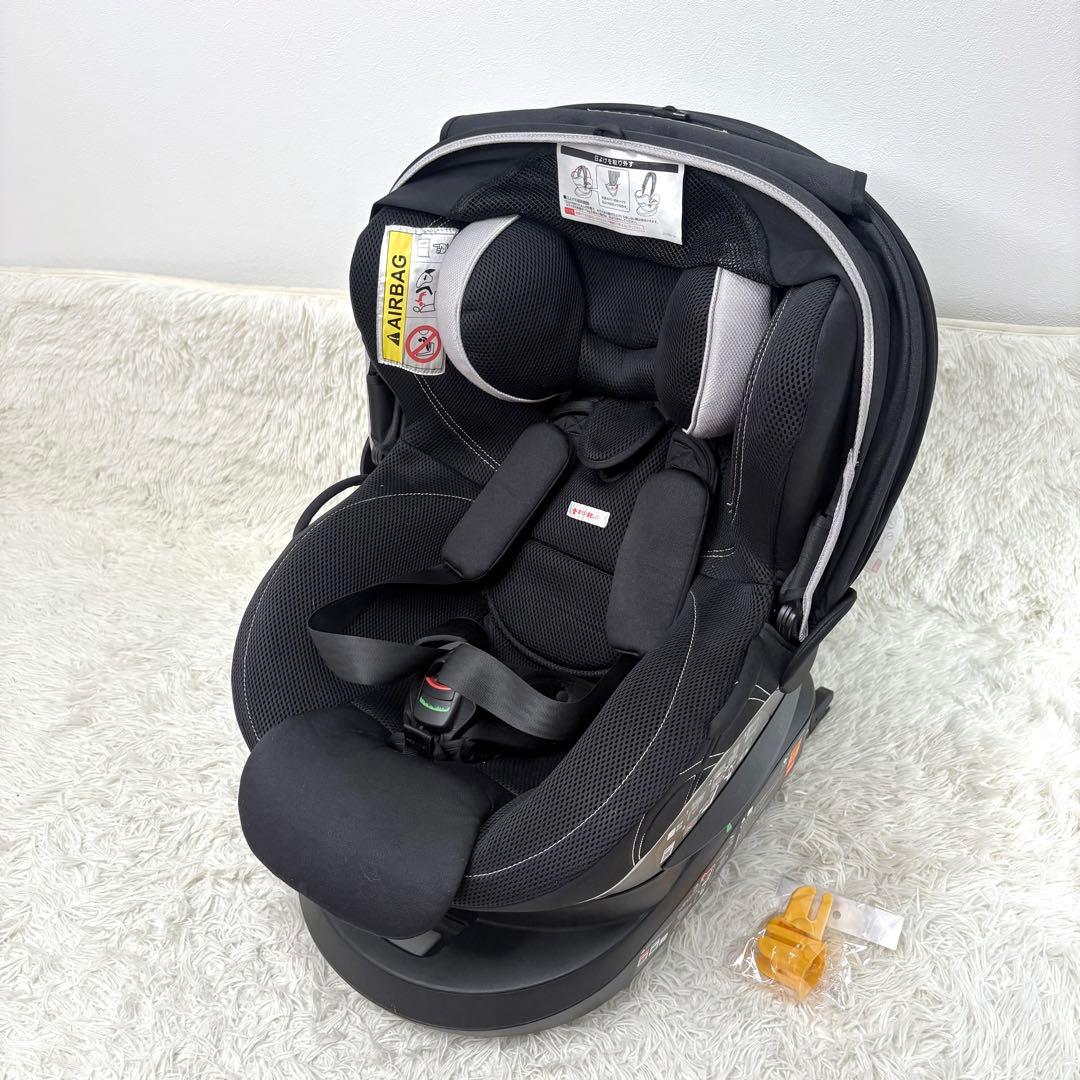 エールべべ クルット 4i グランス ISOFIX チャイルドシート 回転式 黒