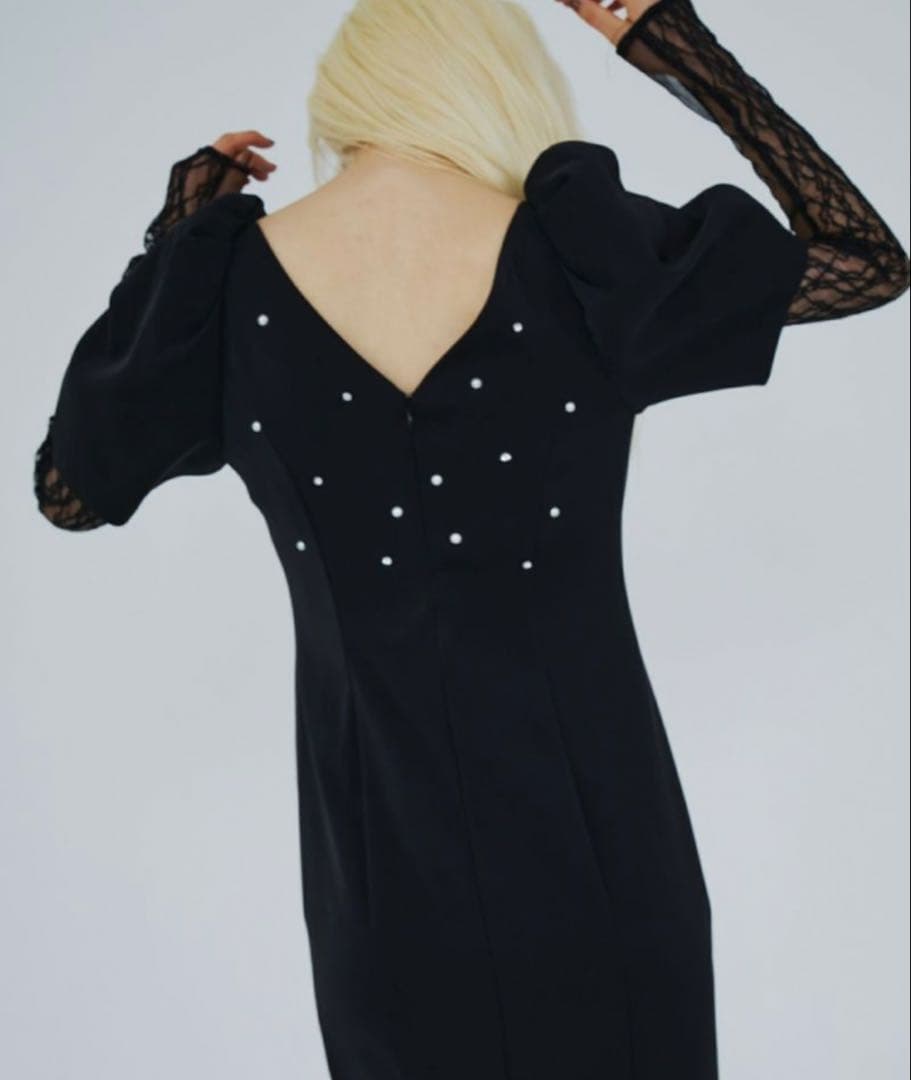 スーツ・フォーマル・ドレス ANDRESD / lace arm drape dress