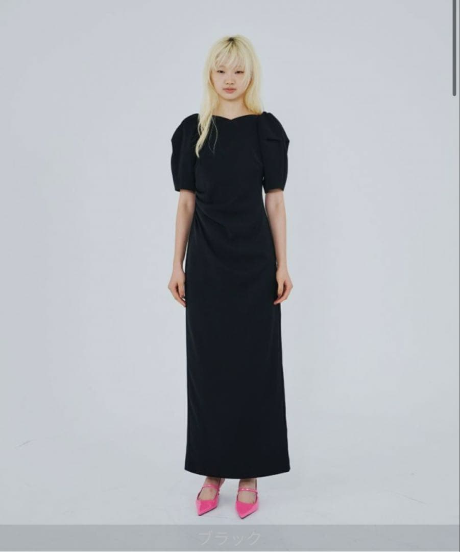 スーツ・フォーマル・ドレス ANDRESD / lace arm drape dress