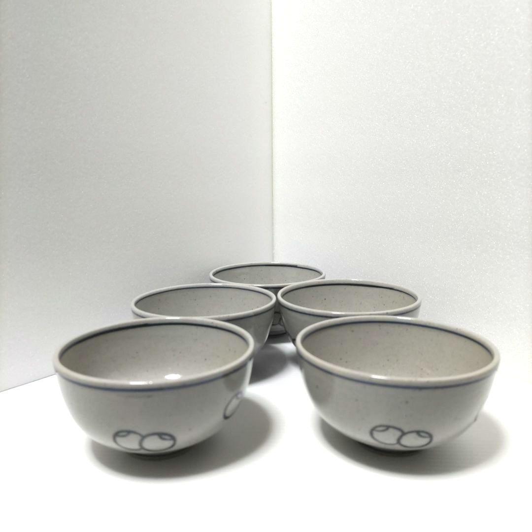 膳所焼 ツボツボ絵 汲出し 5客 淡海ぜぜ 陽炎園