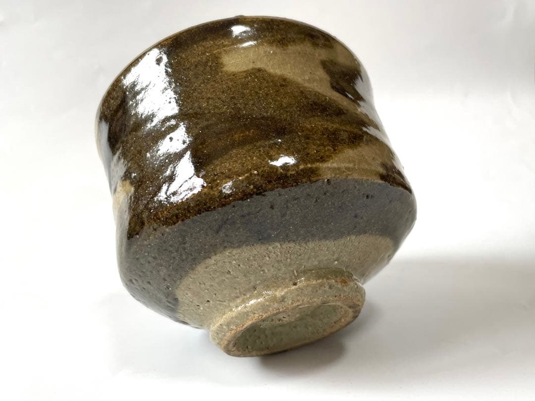 陶芸家 人間国宝 濱田庄司 浜田庄司 ？ 茶碗 鉄絵 稲妻