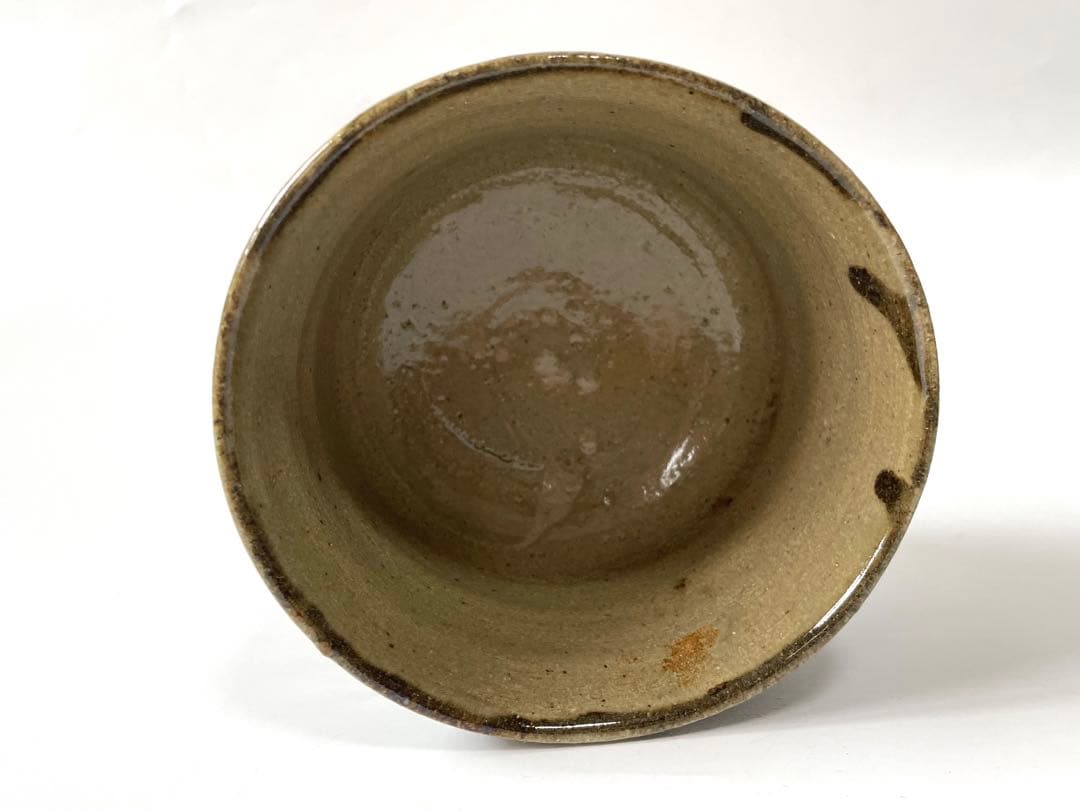 陶芸家 人間国宝 濱田庄司 浜田庄司 ？ 茶碗 鉄絵 稲妻